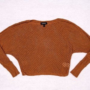 Express Open Knit off the Shoulder Sweater